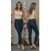 280306 Calça Ramany Body Fit :: Azul Petróleo